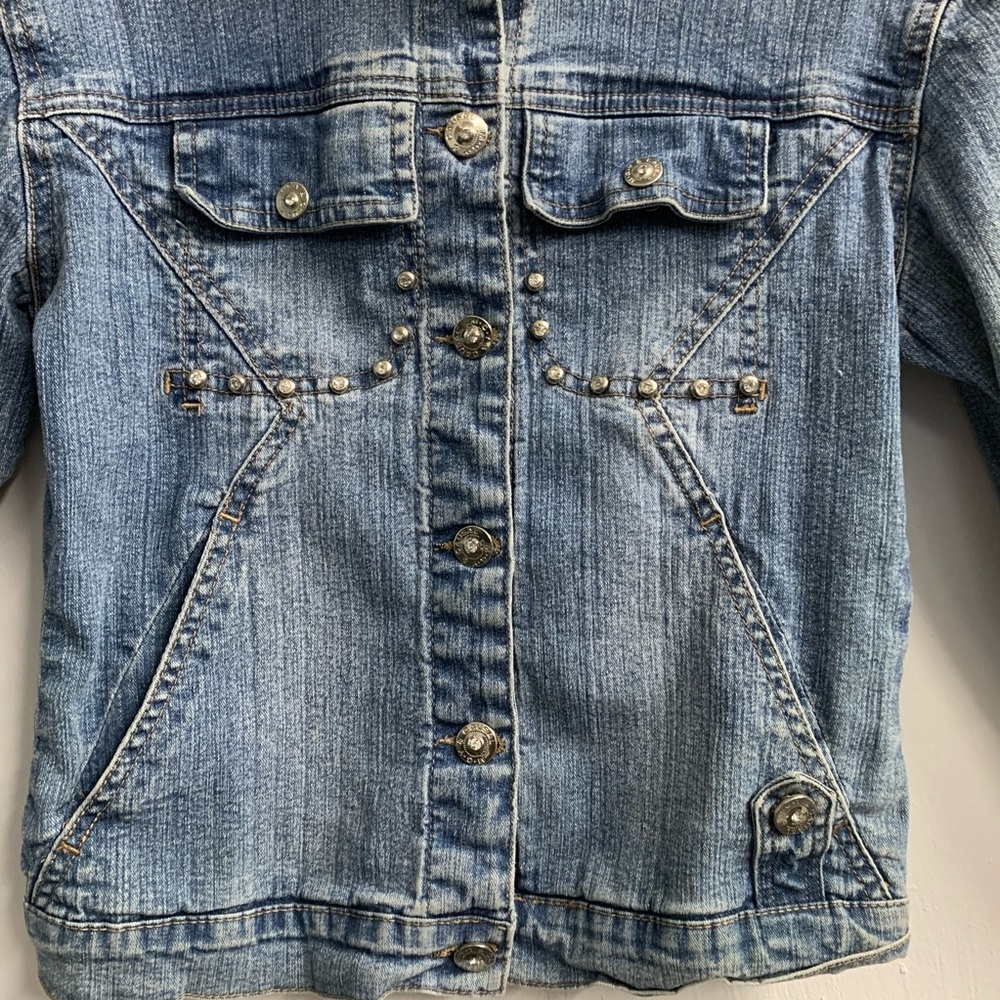 Rock Model Style Jean Jacket - Picture 2 of 4